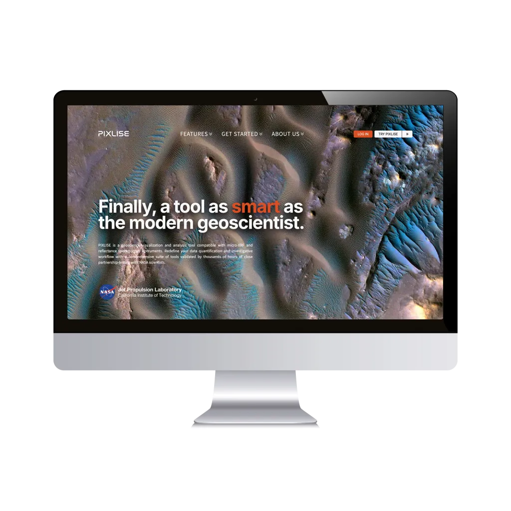 PIXLISE, browser-based analytics surface for the PIXL spectrometer