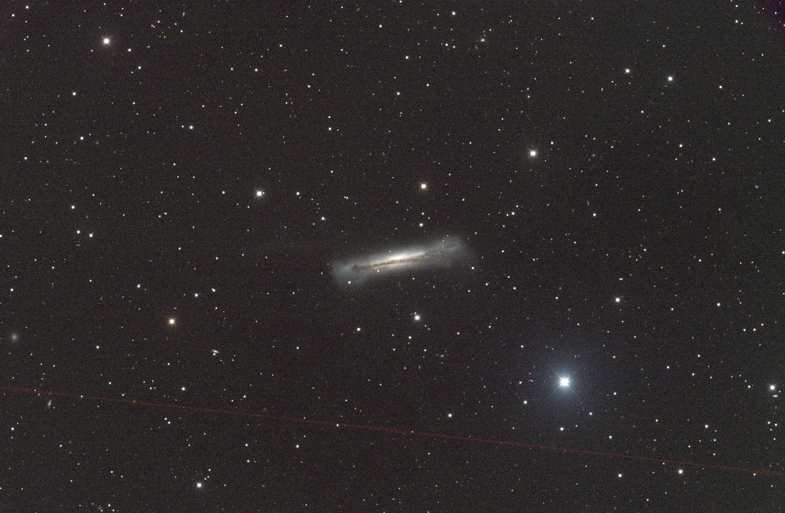 NGC 3628, the Hamburger Galaxy